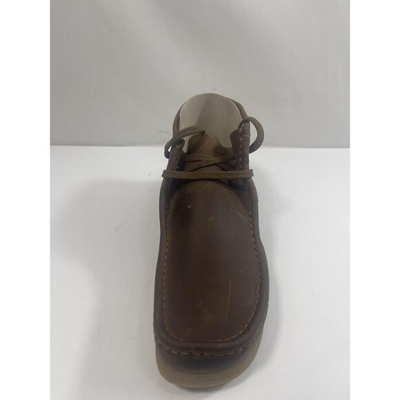 Clarks Shoes Mens Size 9.5 Brown Beeswax Leather Wallaston Boot Chukka New Box main image 4